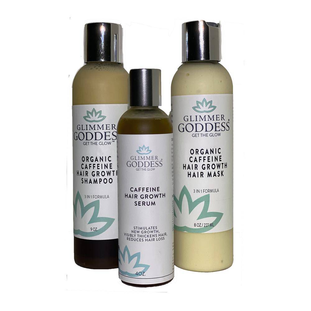 🌿 Organic Caffeine Hair Growth Trio | Cruelty-Free
