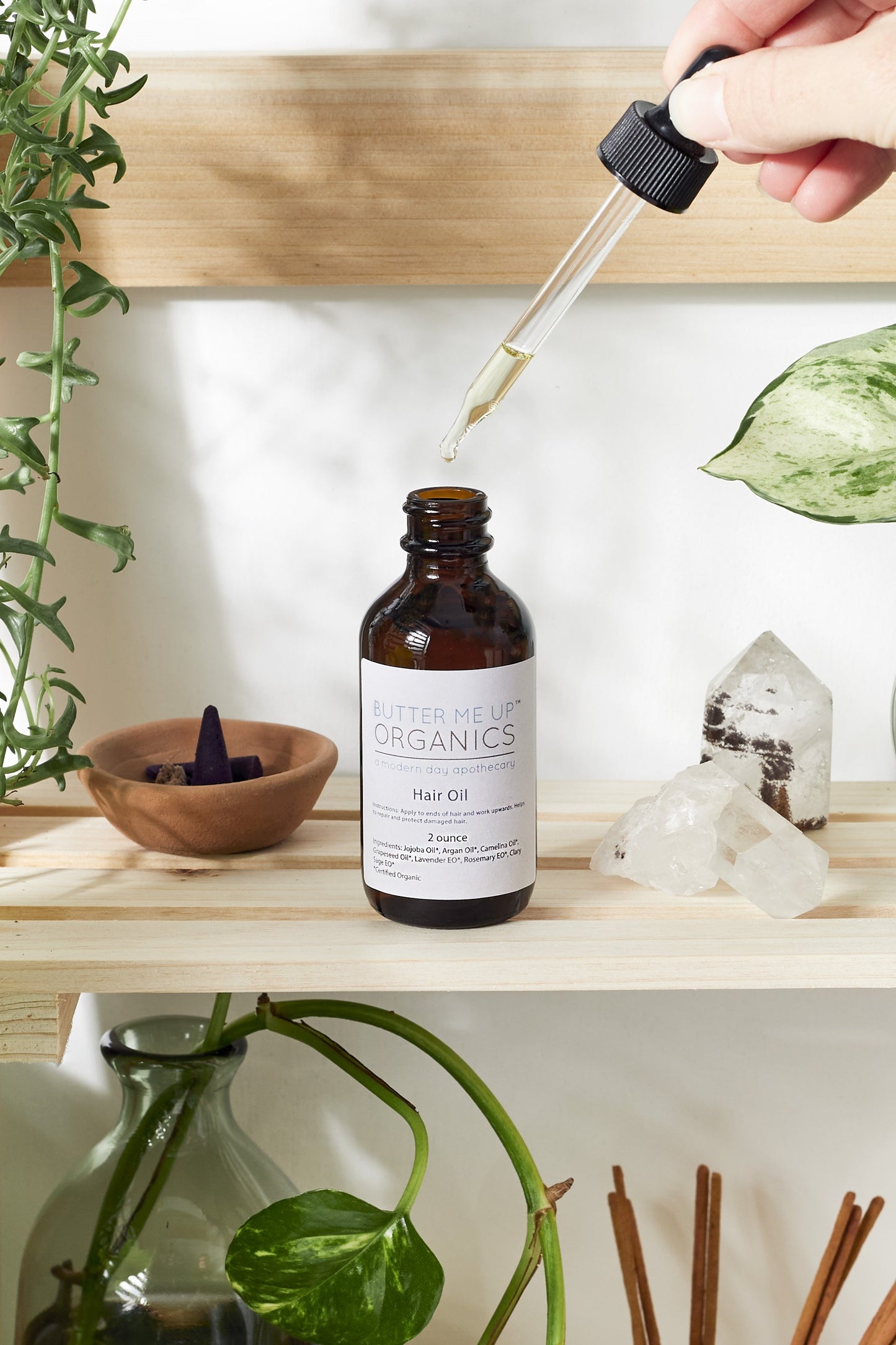 Aceite orgánico para el cabello que repara el cabello sano | Sin crueldad animal