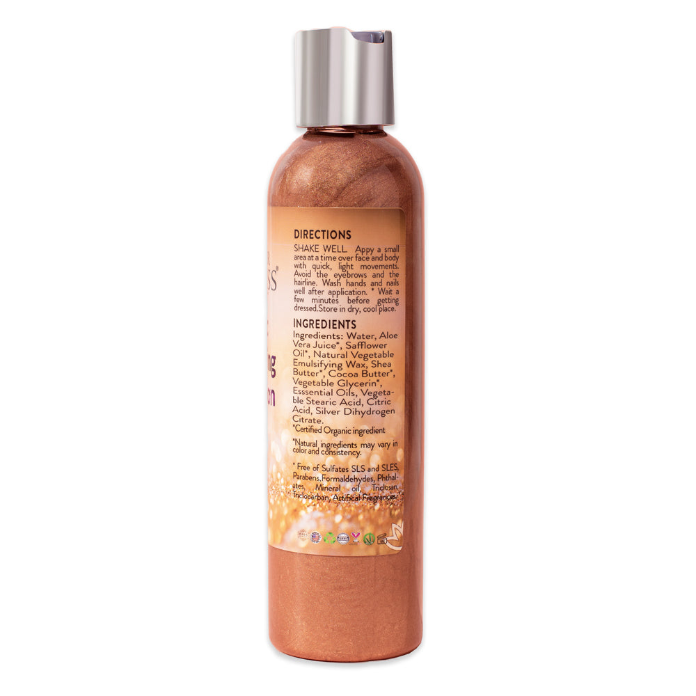 Organic Bronze Shimmer Body Lotion | Cruelty-Free & Chemical-Free Glow ✨