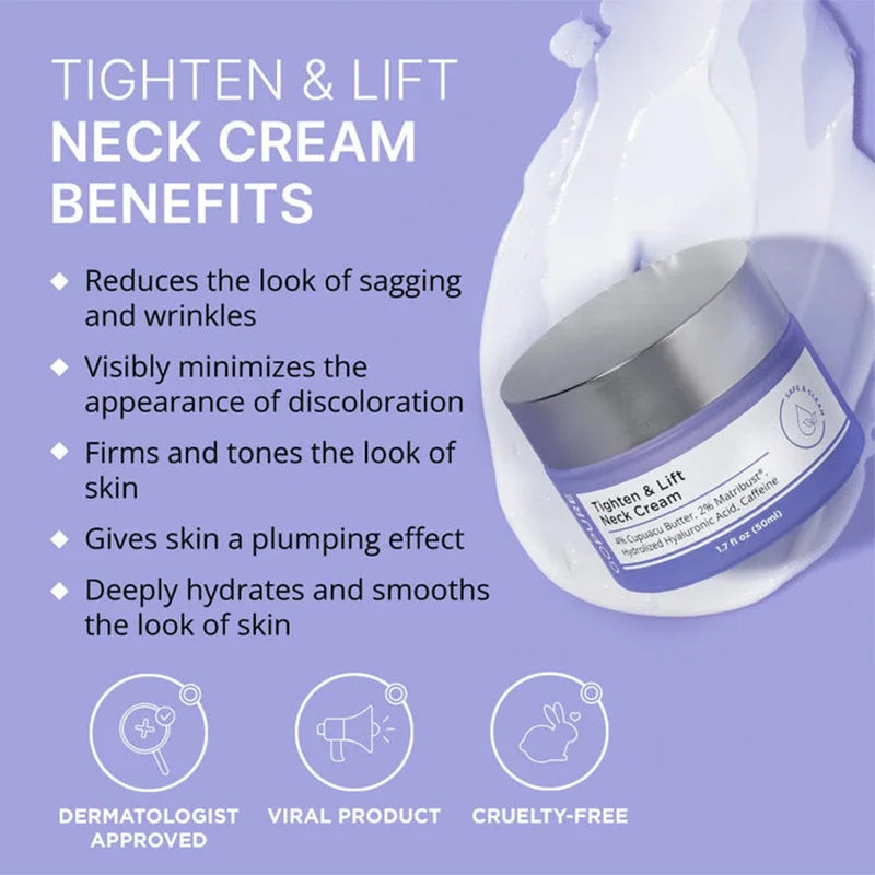 GoPure Tighten & Lift Neck Cream ✨💖 Firms, Lifts & Hydrates | Vegan & Cruelty-Free